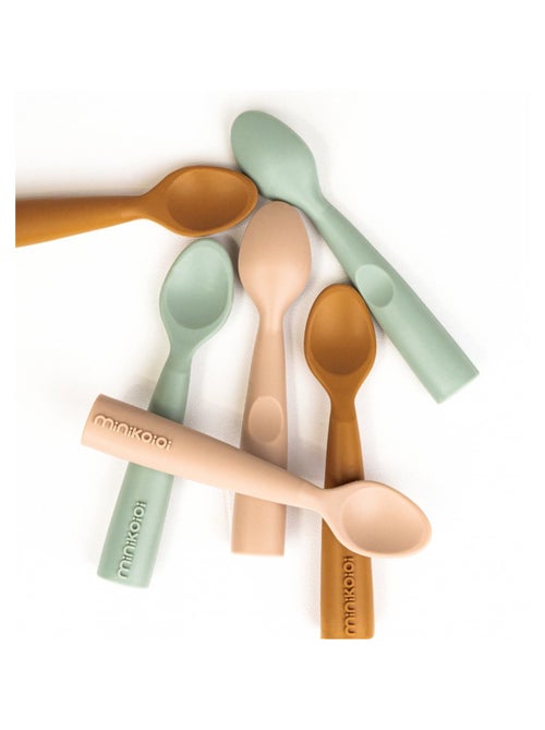 Minikoioi | Cuillère bébé en 100% silicone - Kiabi