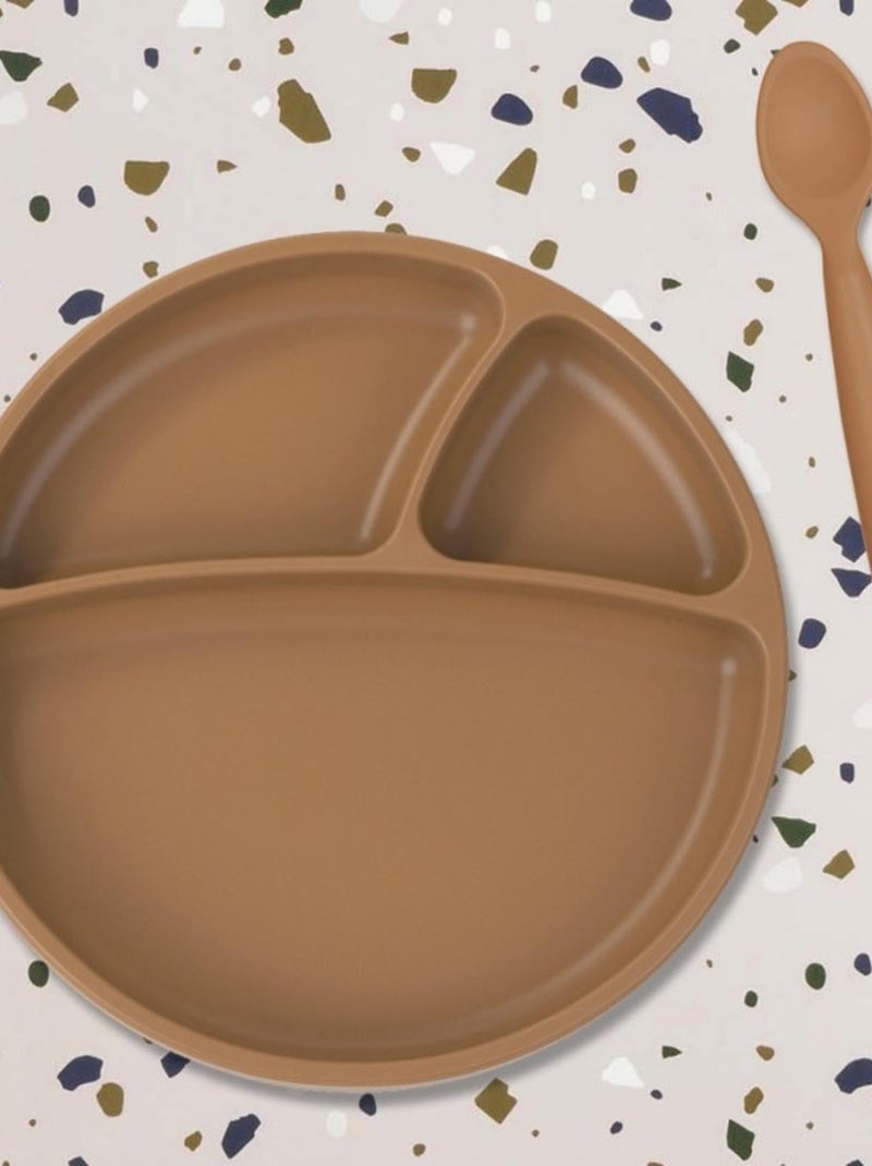 Minikoioi | Cuillère bébé en 100% silicone Marron - Kiabi