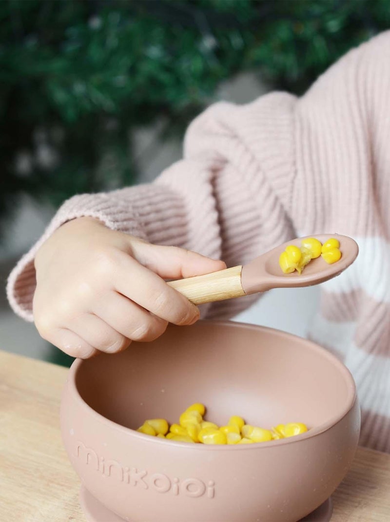 Minikoioi|Set de couverts bébé fourchette et cuillère Vert - Kiabi
