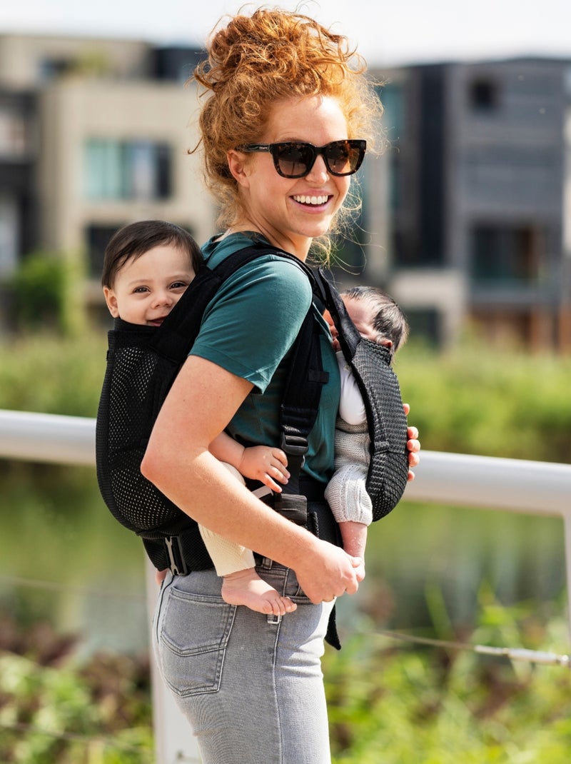 Minimonkey - Porte bébé Jumeaux Tandem Noir - Kiabi