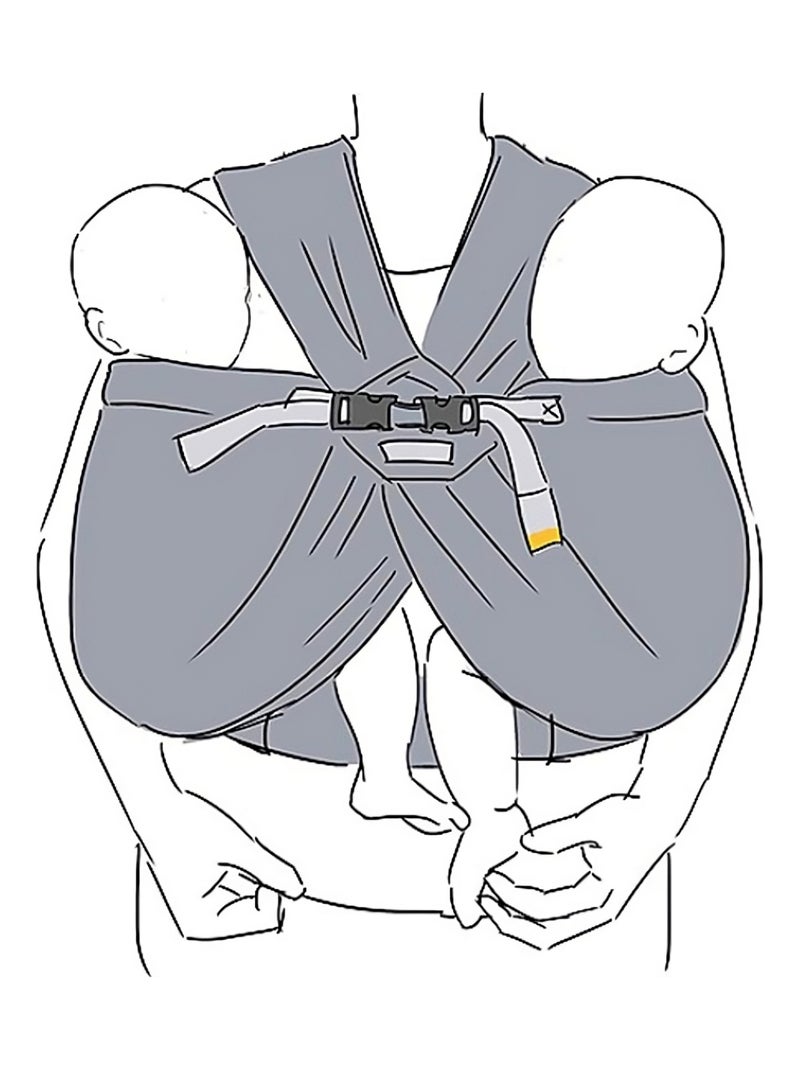 Minimonkey - Porte-bébé pour Jumeaux Noir - Kiabi