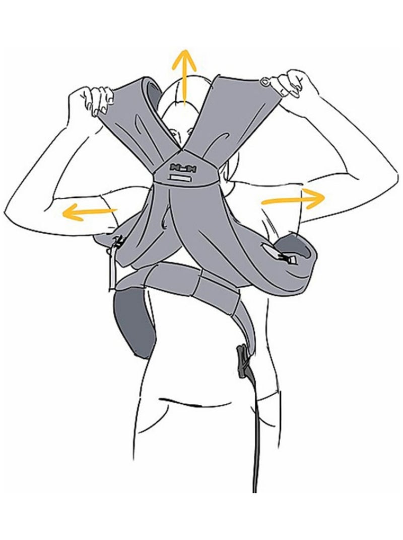 Minimonkey - Porte-bébé pour Jumeaux Noir - Kiabi