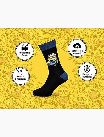Minions - Chaussettes Homme Licence Pack de 3