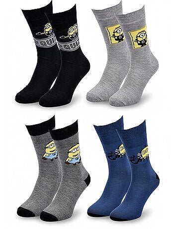 Minions - Chaussettes Homme Licence Pack de 4