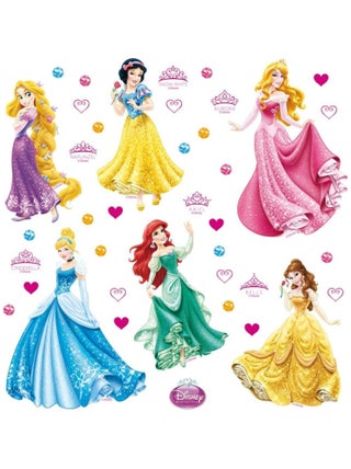 Minis Stickers 6 Princesses Disney - 30 CM x 30 CM