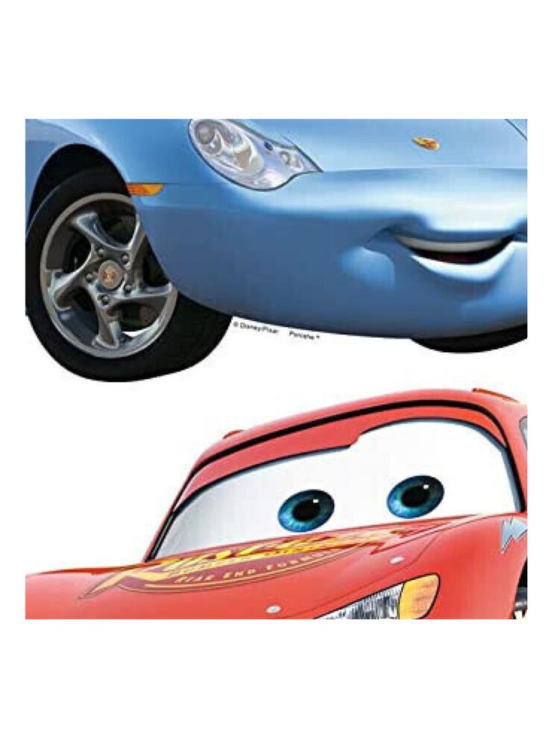 Minis Stickers Cars Flash McQueen et Sally Disney - 30 CM x 30 CM Multicolore - Kiabi