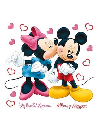 Minis Stickers Disney - Mickey et Minnie Mouse - 30 CM x 30 CM