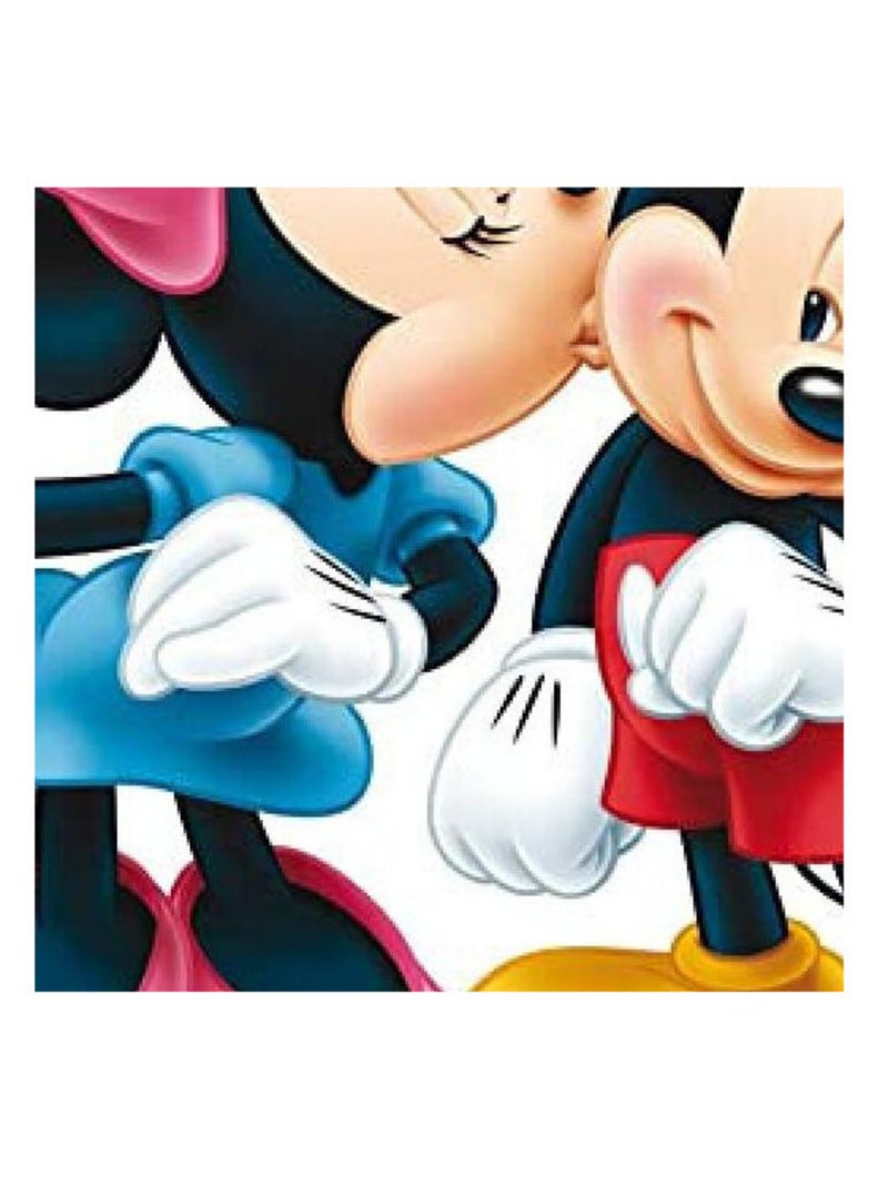 Minis Stickers Disney - Mickey et Minnie Mouse - 30 CM x 30 CM Multicolore - Kiabi
