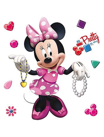 Minis Stickers Disney - Minnie Mouse - Modèle Pretty - 30 CM x 30 CM