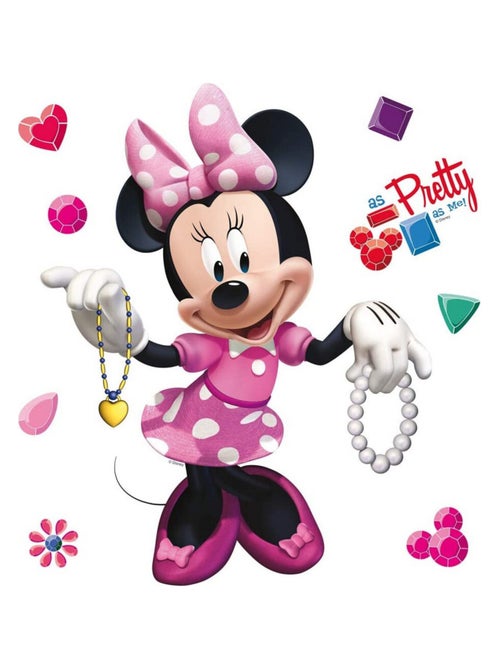 Minis Stickers Disney - Minnie Mouse - Modèle Pretty - 30 CM x 30 CM - Kiabi