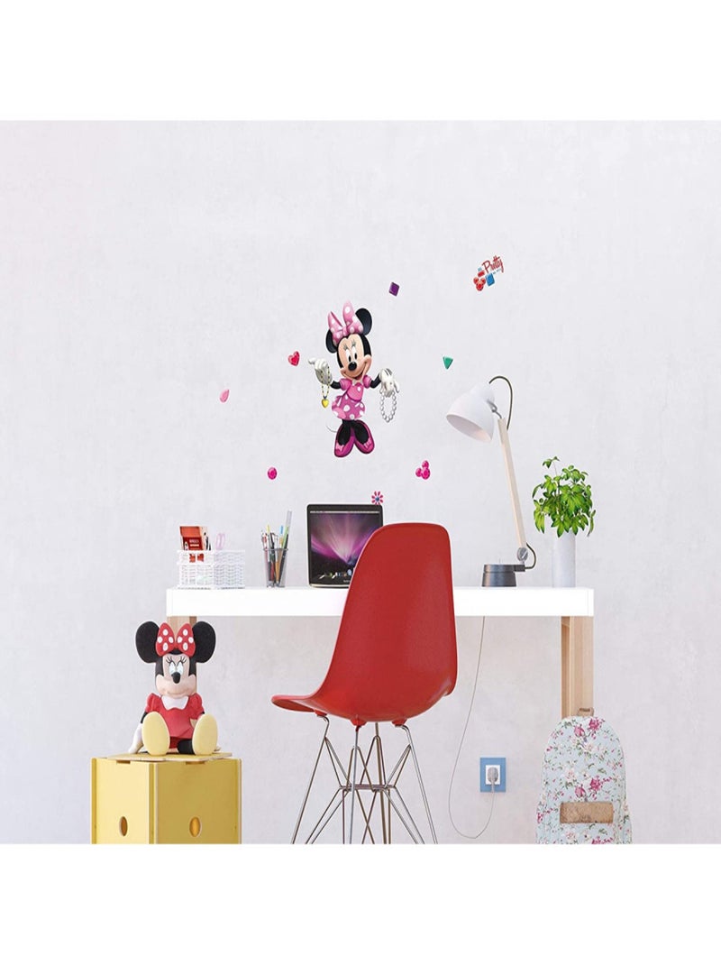 Minis Stickers Disney - Minnie Mouse - Modèle Pretty - 30 CM x 30 CM Multicolore - Kiabi