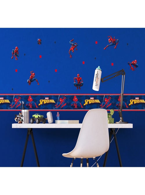 Minis Stickers Marvel 7 Spiderman et décorations - 1 planche de 30 CM x 30 CM - Kiabi