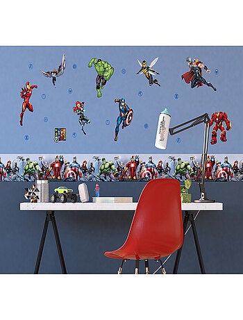 Minis Stickers Marvel Avengers 8 personnages - 30 CM x 30 CM