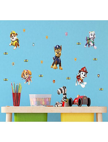 Minis Stickers Pat'Patrouille - modèle avec Marcus, Stella, Ruben, Chase et Everest - 30 CM x 30 CM