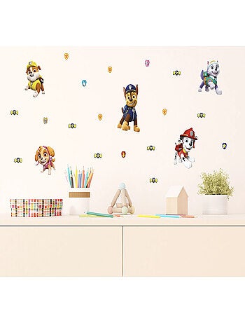 Minis Stickers Pat'Patrouille - modèle avec Marcus, Stella, Ruben, Chase et Everest - 30 CM x 30 CM