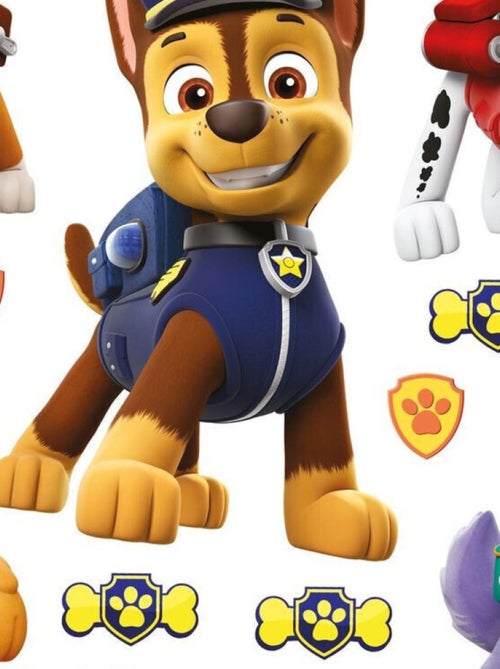 Minis Stickers Pat'Patrouille - modèle avec Marcus, Stella, Ruben, Chase et Everest - 30 CM x 30 CM - Kiabi