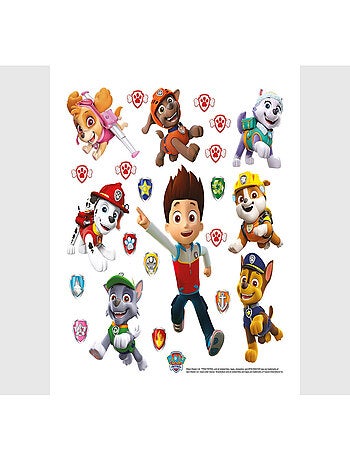 Minis Stickers Pat'Patrouille - modèle Ryder et ses amis - planche de 30 cm x 30 cm
