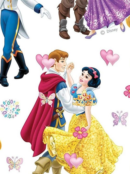 Minis Stickers Princesses au Bal Disney - 30 CM x 30 CM - Kiabi