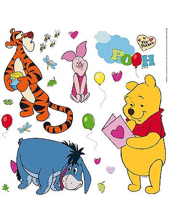 Minis Stickers Winnie L'Ourson et ses amis Disney - 30 CM x 30 CM
