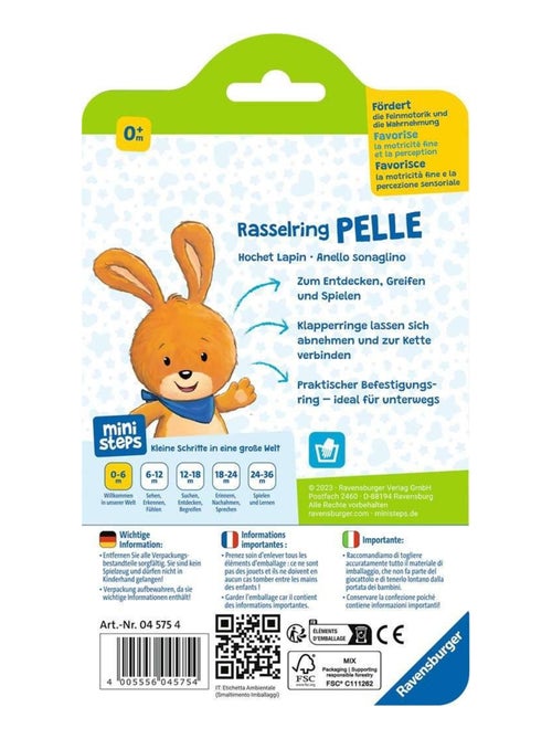 Ministeps Anneau hochet Pelle - Kiabi