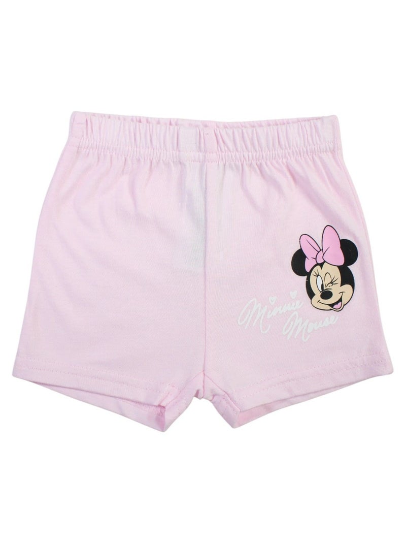 Minnie - Ensemble T-shirt et Short bébé Fille Rose - Kiabi