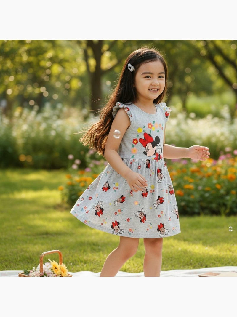 Minnie - Robe à motifs avec personnage Gris - Kiabi