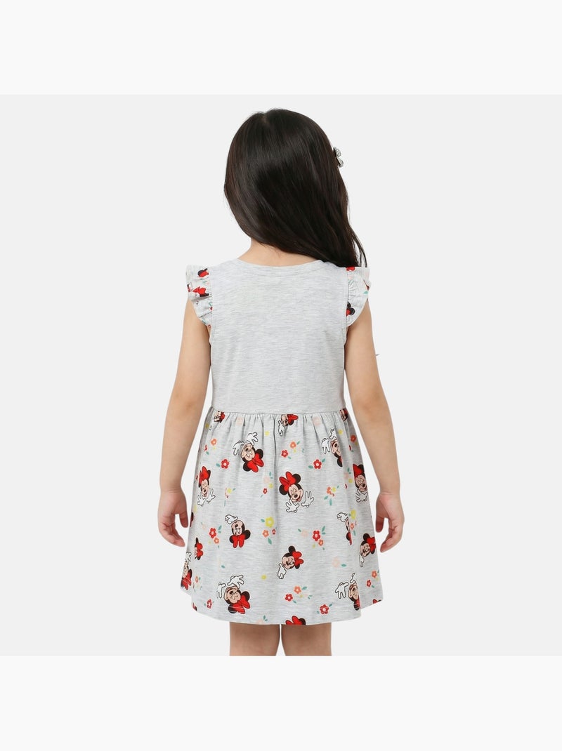 Minnie - Robe à motifs avec personnage Gris - Kiabi