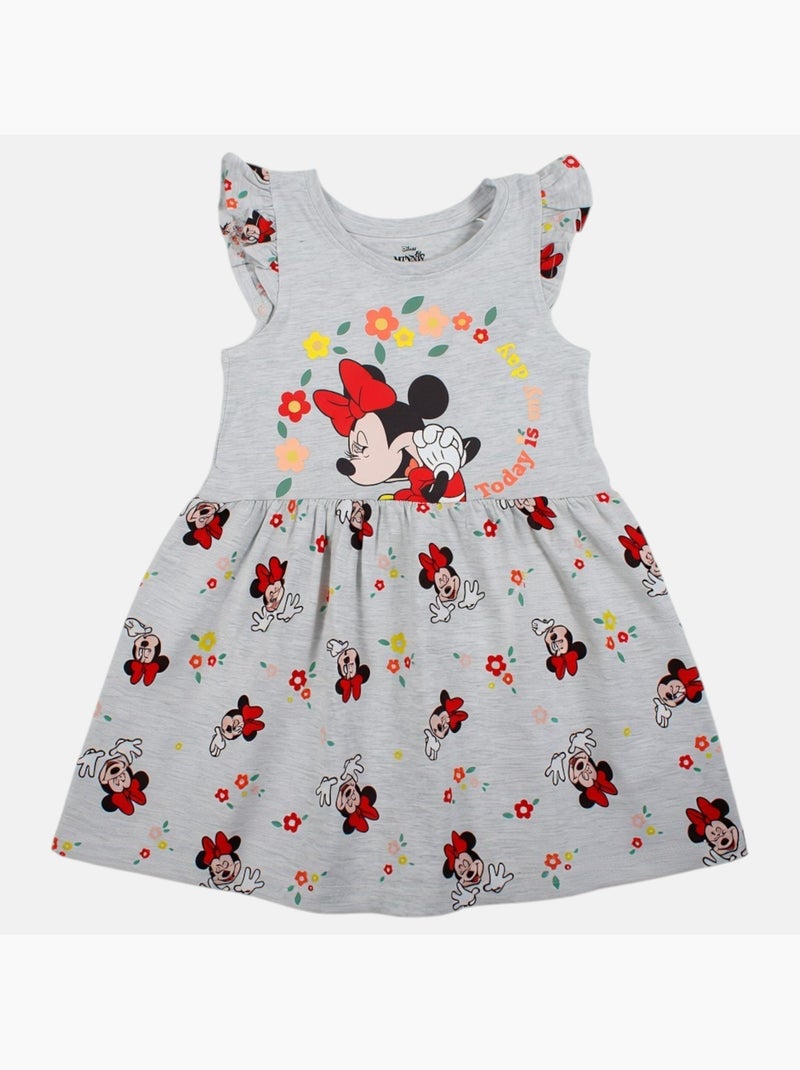 Minnie - Robe à motifs avec personnage Gris - Kiabi