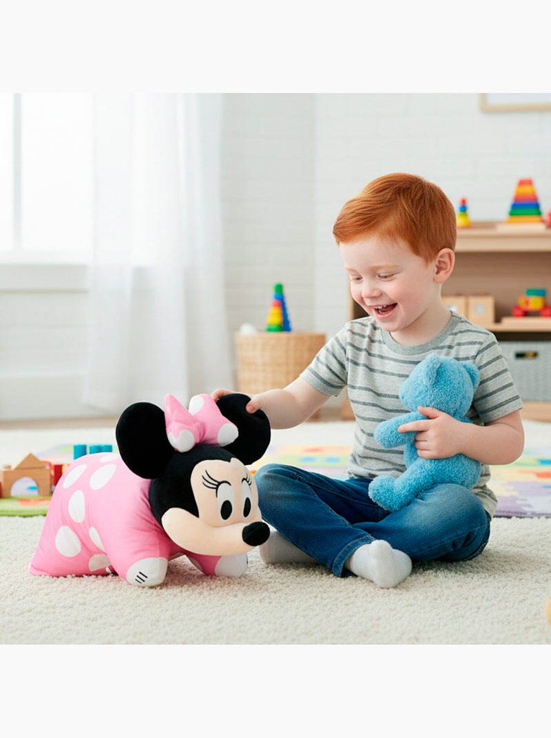 Minnie coussin 2 en 1 en peluche douce et veloutée Rose - Kiabi