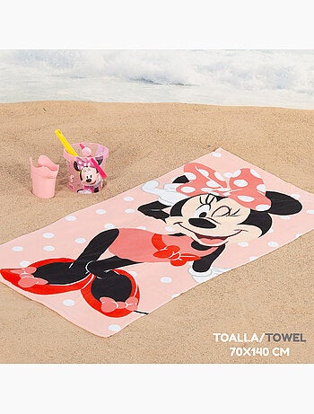 Minnie ensemble seau de plage avec accessoires serviette et sac