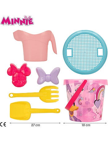 Minnie ensemble seau de plage avec accessoires serviette et sac