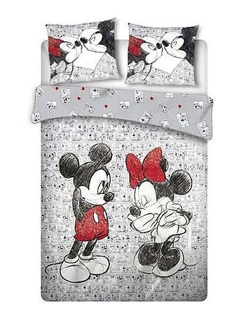 Minnie et Mickey, Parure de Lit Double Enfant Disney, LOVE