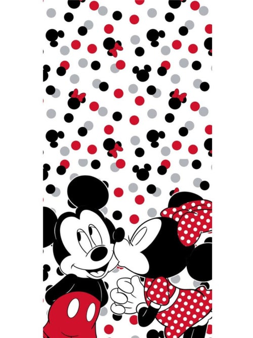Minnie et Mickey, Serviette de Bain Enfant Imprimé 100% Coton, LOVE - Kiabi Minnie et Mickey, Serviette de Bain Enfant Imprimé 100% Coton, LOVE - Kiabi
