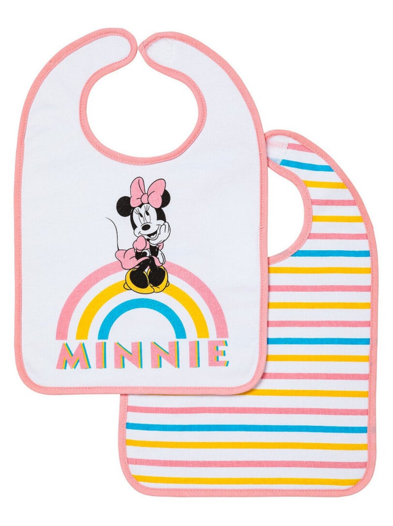 Minnie Lot de 2 bavoirs 1er âge Multicolore - Kiabi