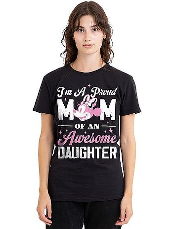 Minnie Mouse - T-shirt PROUD MOM, AWESOME DAUGHTER