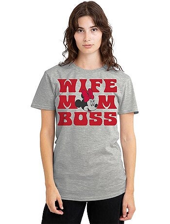 Minnie Mouse - T-shirt WIFE MOM BOSS