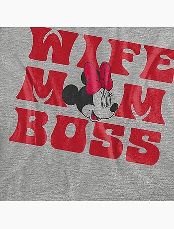 Minnie Mouse - T-shirt WIFE MOM BOSS