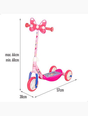 Minnie scooter 3 roues 57x30x60-66 cm max. 20 kg + 2 ans