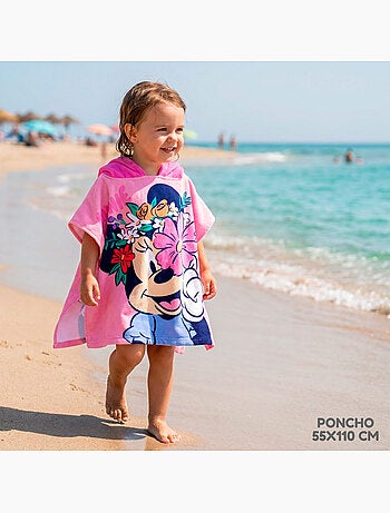 Minnie seau de plage avec accessoires sac à dos et poncho