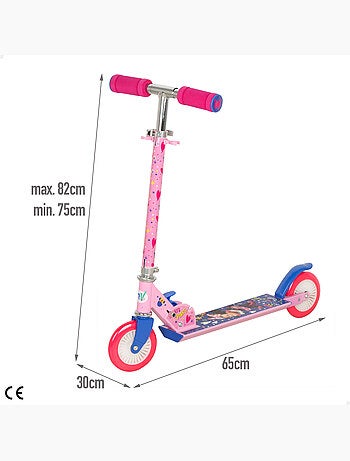 Minnie trottinette pliable 2 roues 65x30x75-82 cm max. 50 kg avec frein