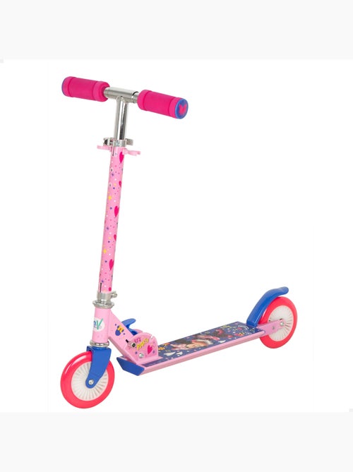 Minnie trottinette pliable 2 roues 65x30x75-82 cm max. 50 kg avec frein - Kiabi