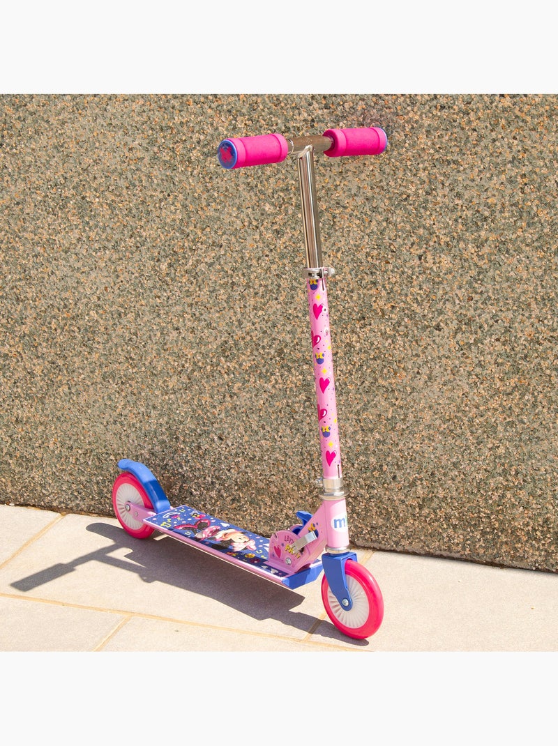 Minnie trottinette pliable 2 roues 65x30x75-82 cm max. 50 kg avec frein N/A - Kiabi