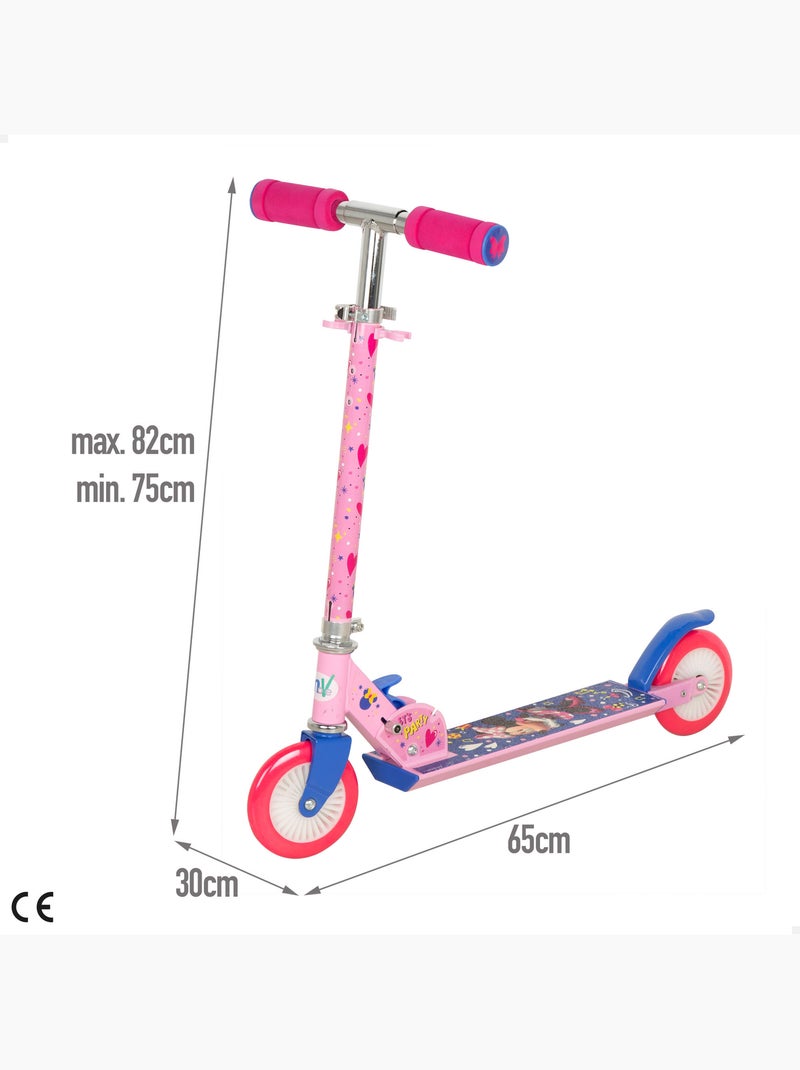 Minnie trottinette pliable 2 roues 65x30x75-82 cm max. 50 kg avec frein N/A - Kiabi