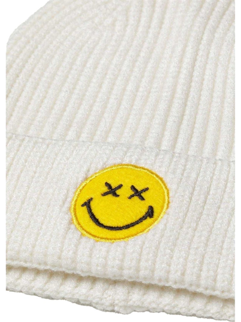 Minoti - Bonnet motif/style badge Crème - Kiabi