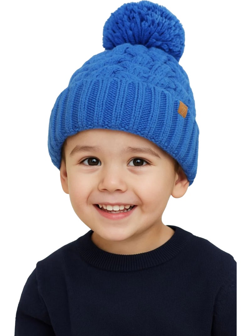 Minoti - Bonnet motif/style pompon Bleu - Kiabi
