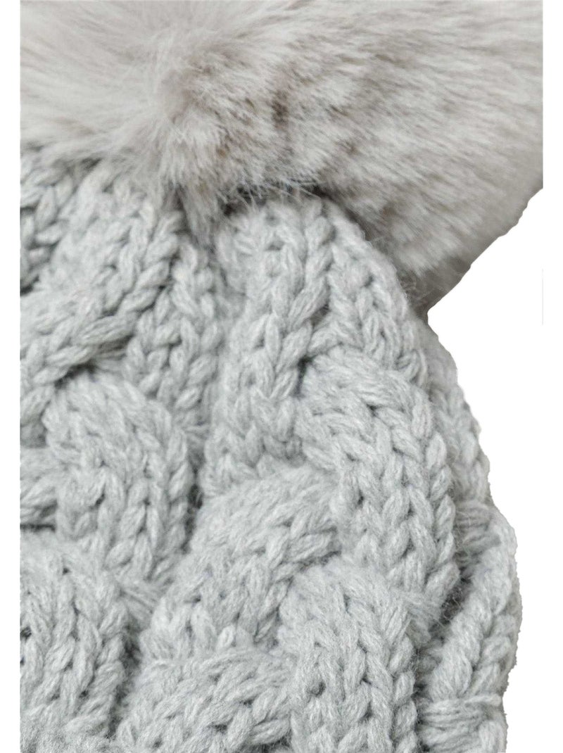 Minoti - Bonnet motif/style pompon Gris - Kiabi