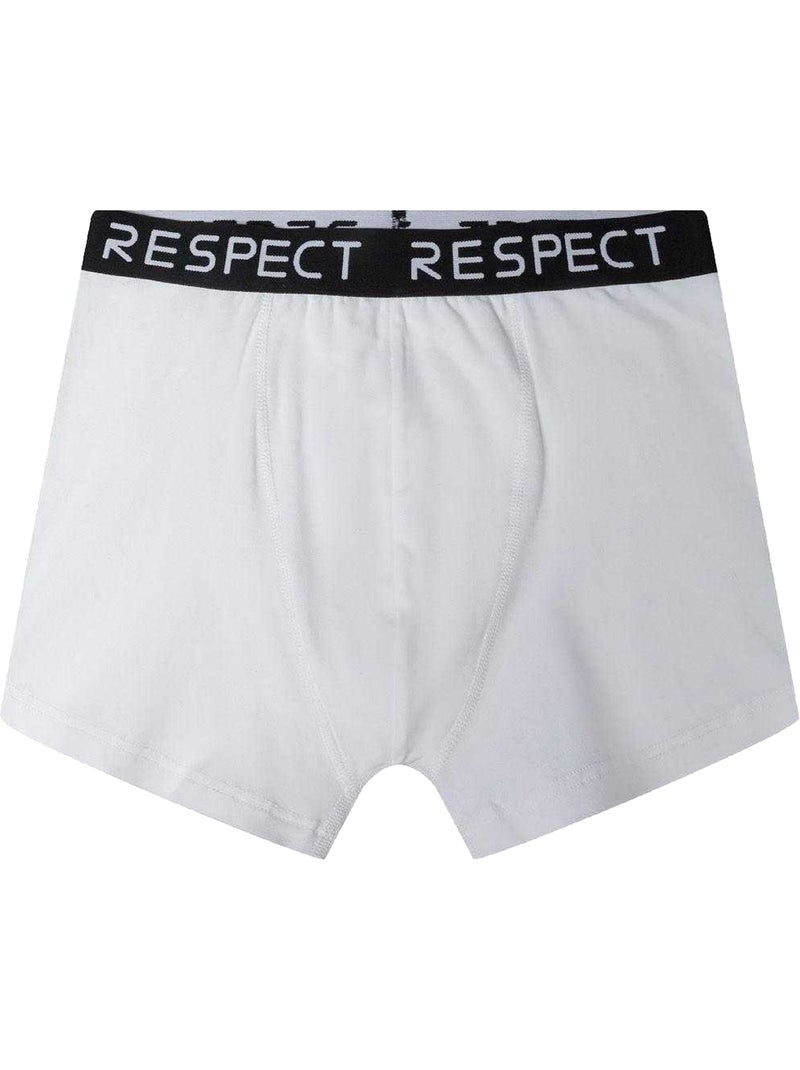 Minoti - Boxers motif/style logo Blanc - Kiabi