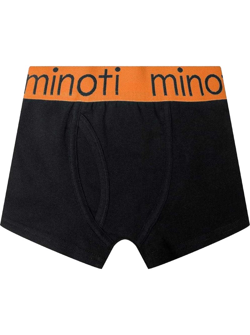Minoti - Boxers motif/style uni Noir - Kiabi