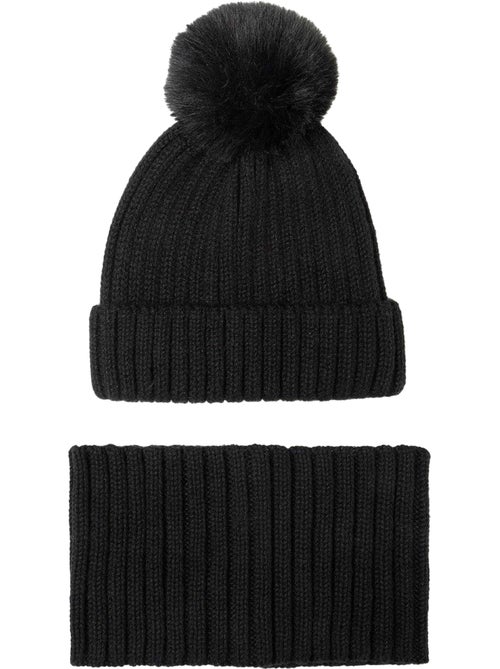 Minoti - Ensemble bonnet et snood motif/style Tricoté - Kiabi Minoti - Ensemble bonnet et snood motif/style Tricoté - Kiabi