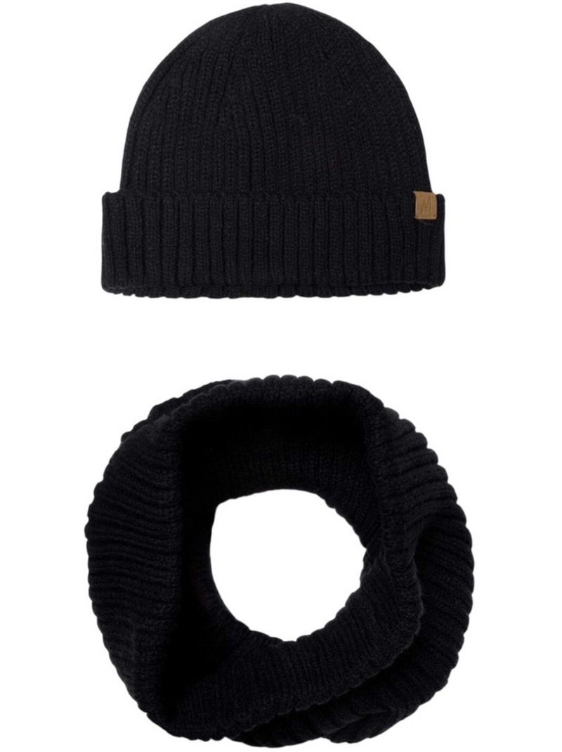 Minoti - Ensemble bonnet et snood Noir - Kiabi